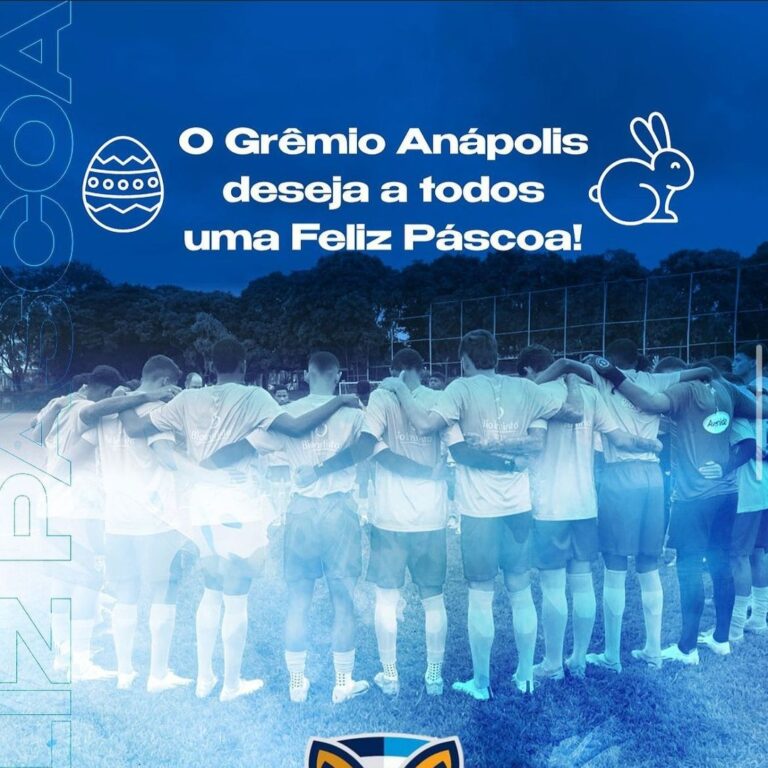 Grêmio Anápolis deseja a todos uma Feliz Páscoa, neste domingo (31)