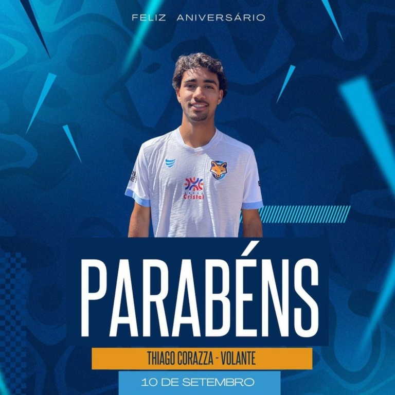 GEA parabeniza o volante Thiago Corazza pelo aniversário nesta terça-feira (10)