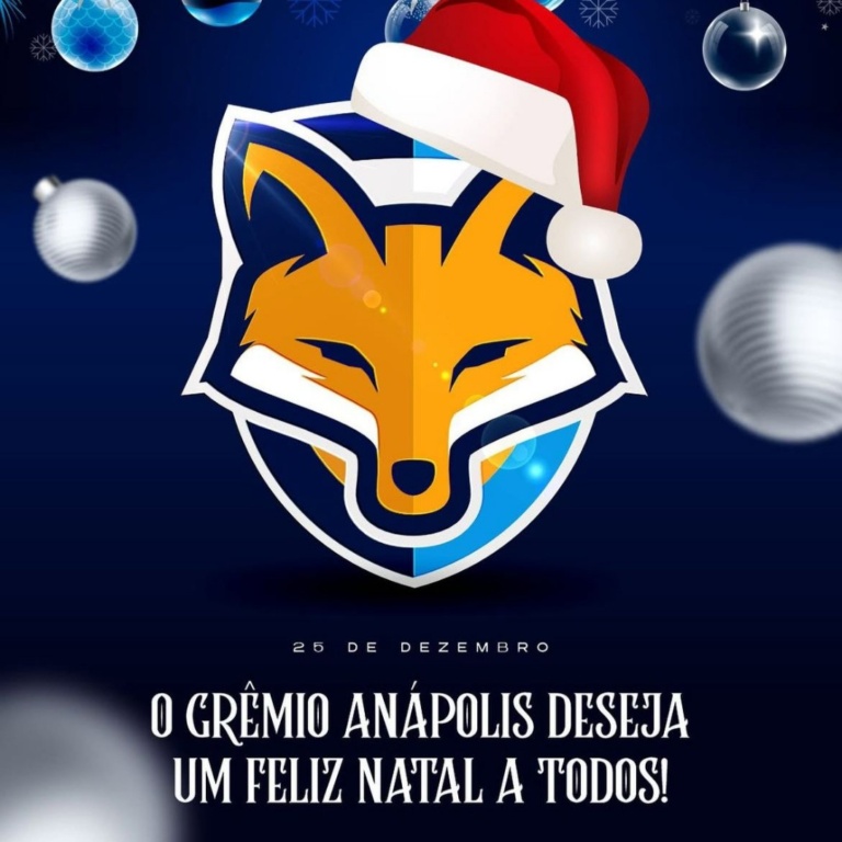 25 de Dezembro: Grêmio Anápolis deseja a todos, um ótimo e Feliz Natal