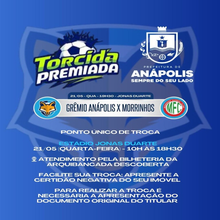 Confira os detalhes do Torcida Premiada para a 1ª rodada da Divisão de Acesso contra o Morrinhos