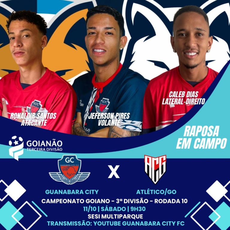 Seis atletas do GEA podem jogar pelo futebol goiano neste sábado (11); veja os confrontos