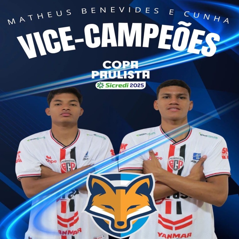 Matheus Benevides e Cunha ficam com o vice-campeonato da Copa Paulista 2025 pelo Primavera/SP