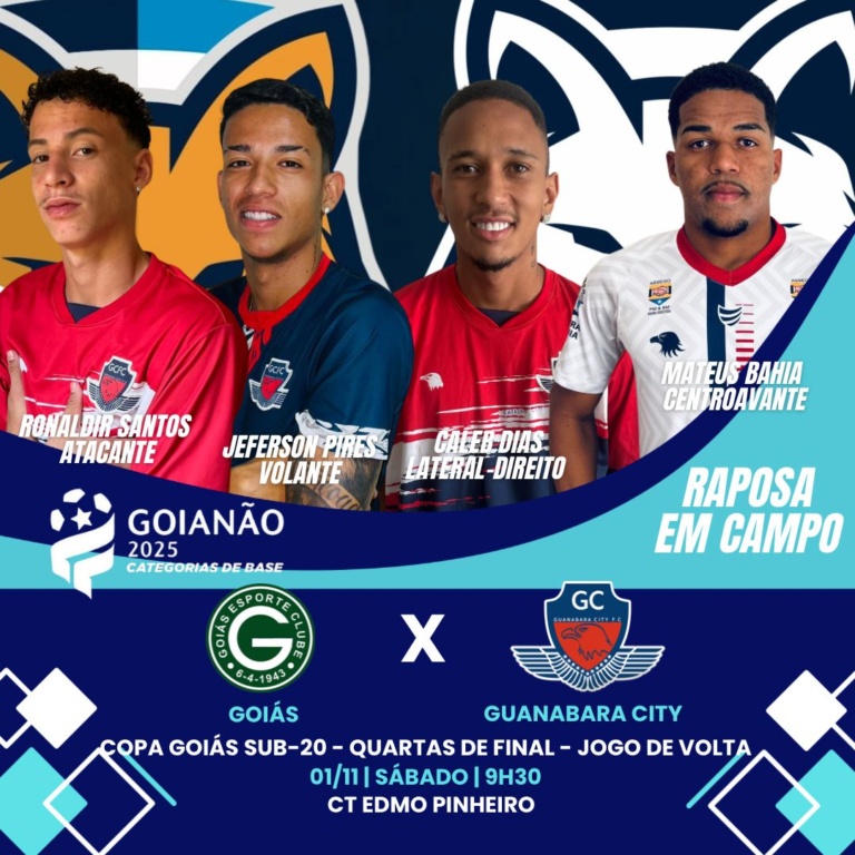 Quatro atletas do GEA buscam vaga na semifinal da Copa Goiás sub-20 pelo Guanabara City