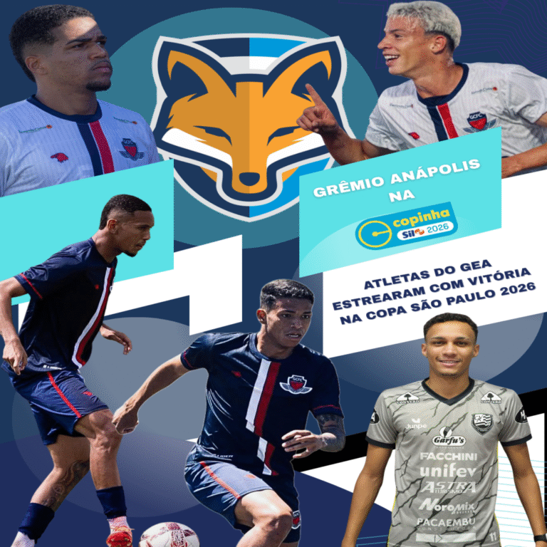 GEA na Copinha: confira os atletas do Grêmio Anápolis estrearam e com vitória na Copa São Paulo 2026