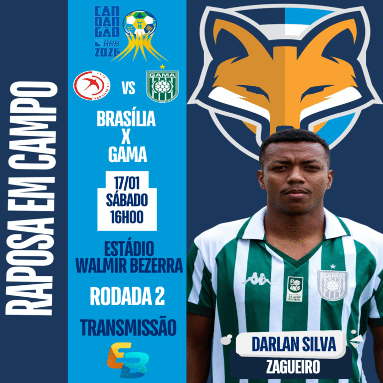 Darlan Silva está relacionado pelo Gama para encarar o Brasília, pela segunda rodada do Candangão