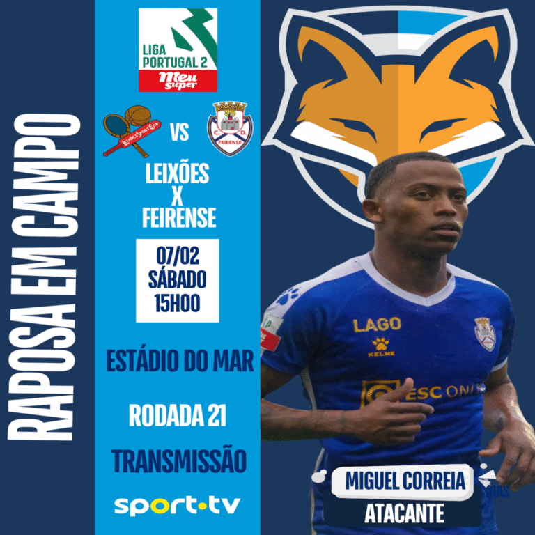 Miguel Correia está disponível pelo Feirense para enfrentar o Leixões pela Liga Portugal 2
