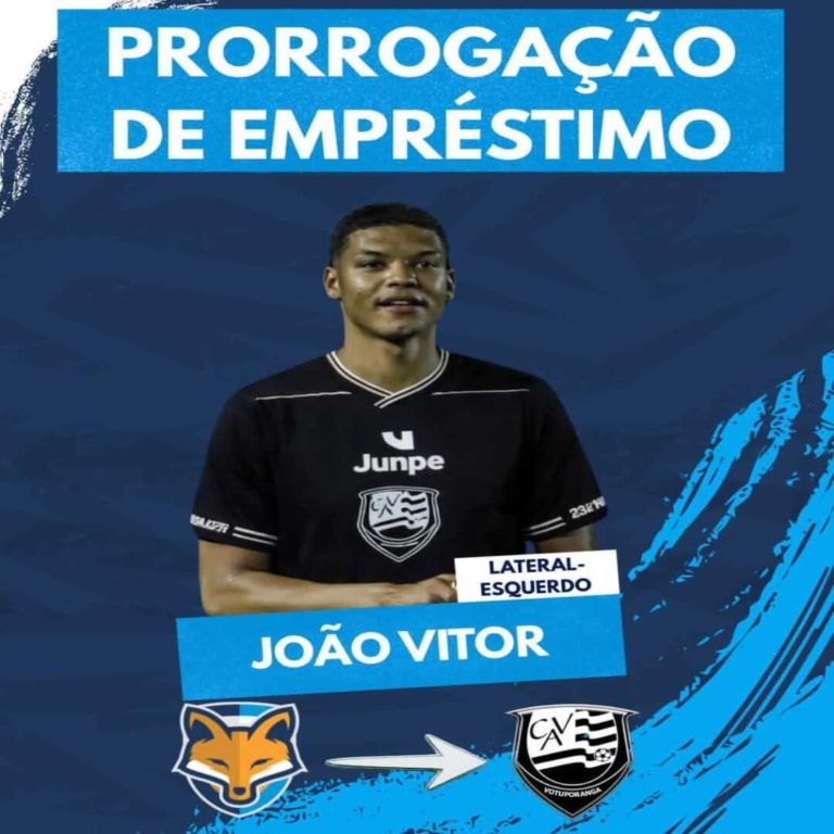 GEA prorroga empréstimo do lateral-esquerdo João Vitor ao Votuporanguense até o final de janeiro de 2027