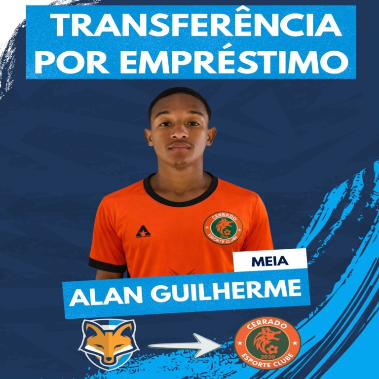 Grêmio Anápolis empresta meia Alan Guilherme ao Cerrado para a disputa do Goianão sub-20