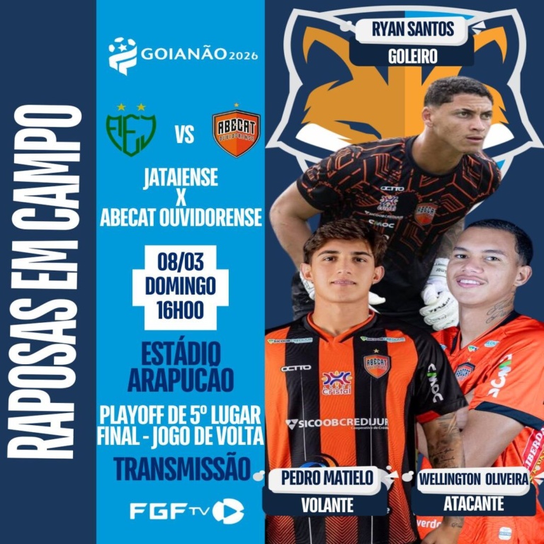Wellington Oliveira, Pedro Matielo e Ryan Santos podem atuar pelo Abecat na volta dos playoffs de 5° lugar do Goianão