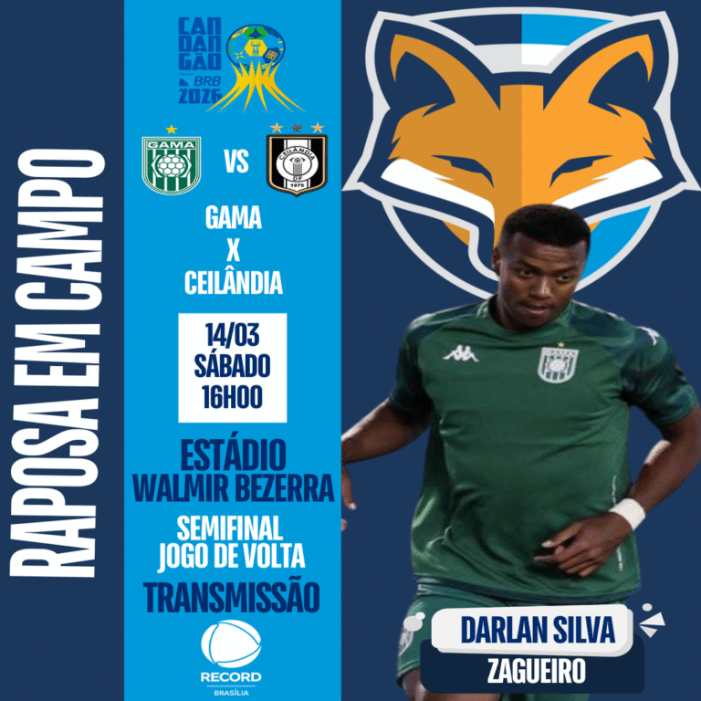 Darlan Silva está disponível pelo Gama para enfrentar o Ceilândia em busca da vaga na final do Candangão