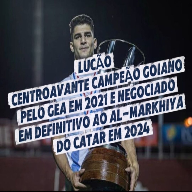 Ídolo da Raposa e campeão goiano em 2021, centroavante Lucão parabeniza o Grêmio Anápolis pelos 27 anos