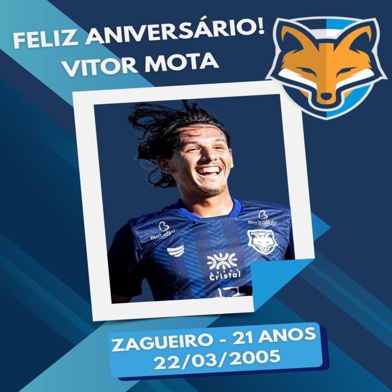 Feliz aniversário! Zagueiro Vitor Mota completa 21 anos de vida neste domingo (22)