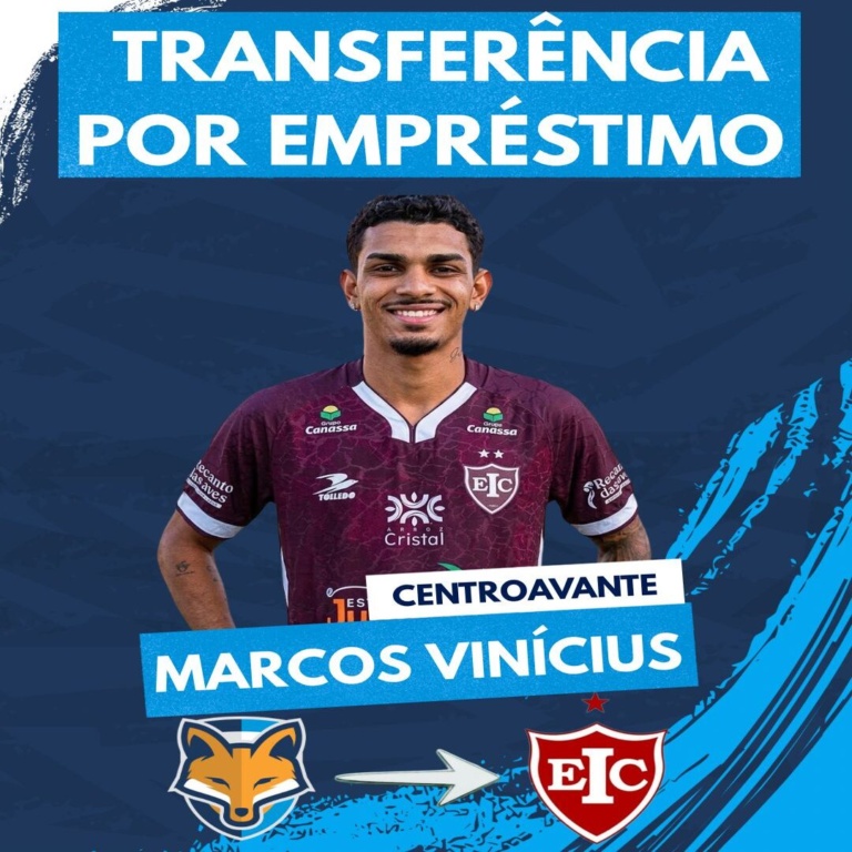 Grêmio Anápolis empresta centroavante Marcos Vinícius ao Inhumas para a disputa do Brasileirão Série D