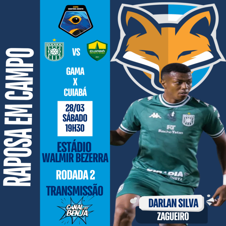 Darlan Silva está disponível pelo Gama para enfrentar o Cuiabá pela segunda rodada da Copa Centro-Oeste