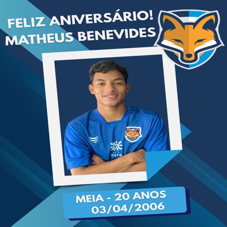 Feliz aniversário! Grêmio Anápolis parabeniza o meia Matheus Benevides pelo aniversário de 20 anos