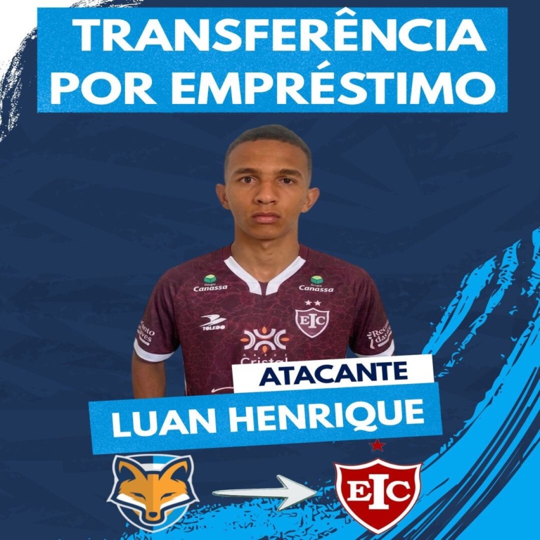 Grêmio Anápolis empresta atacante Luan Henrique ao Inhumas para a disputa do Brasileirão Série D