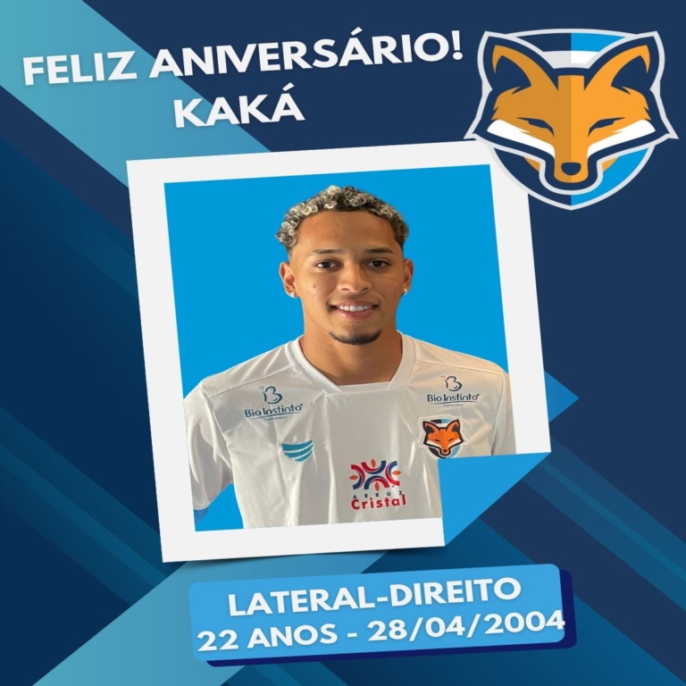 Grêmio Anápolis parabeniza o lateral-direito Kaká pelo aniversário de 22 anos