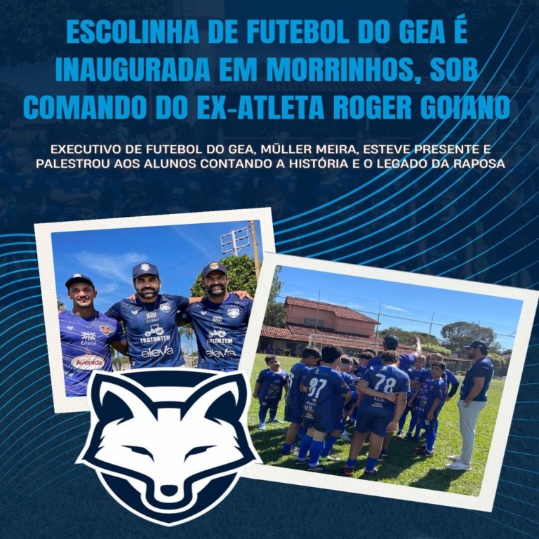 Escolinha de futebol do Grêmio Anápolis é inaugurada em Morrinhos, sob comando do ex-atleta Roger Goiano