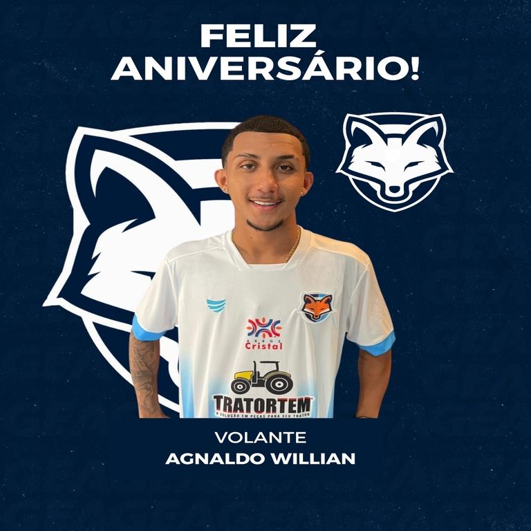 Grêmio Anápolis parabeniza o volante Agnaldo Willian pelo aniversário de 19 anos