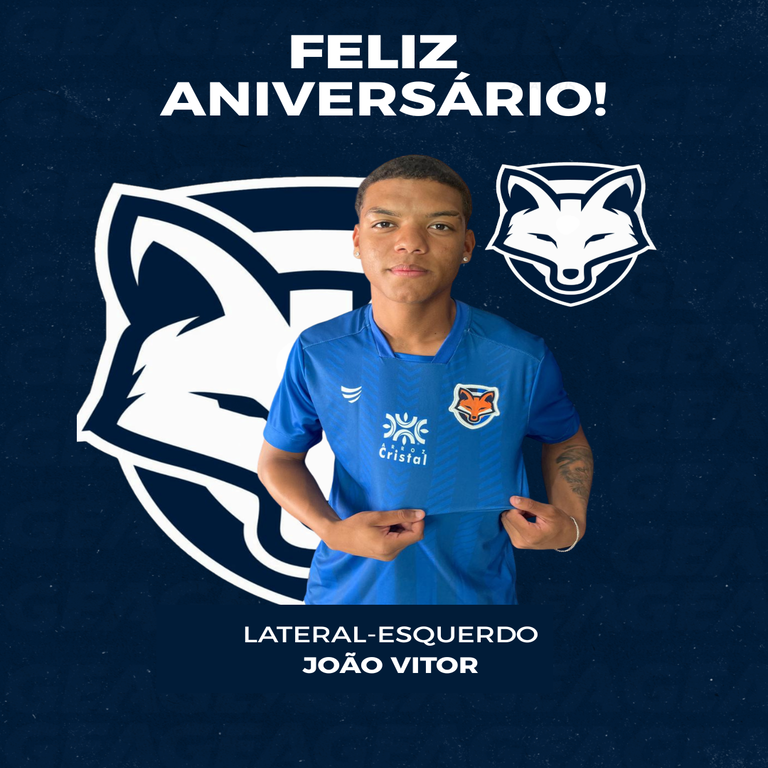 Grêmio Anápolis parabeniza o lateral-esquerdo João Vitor pelo aniversário de 19 anos
