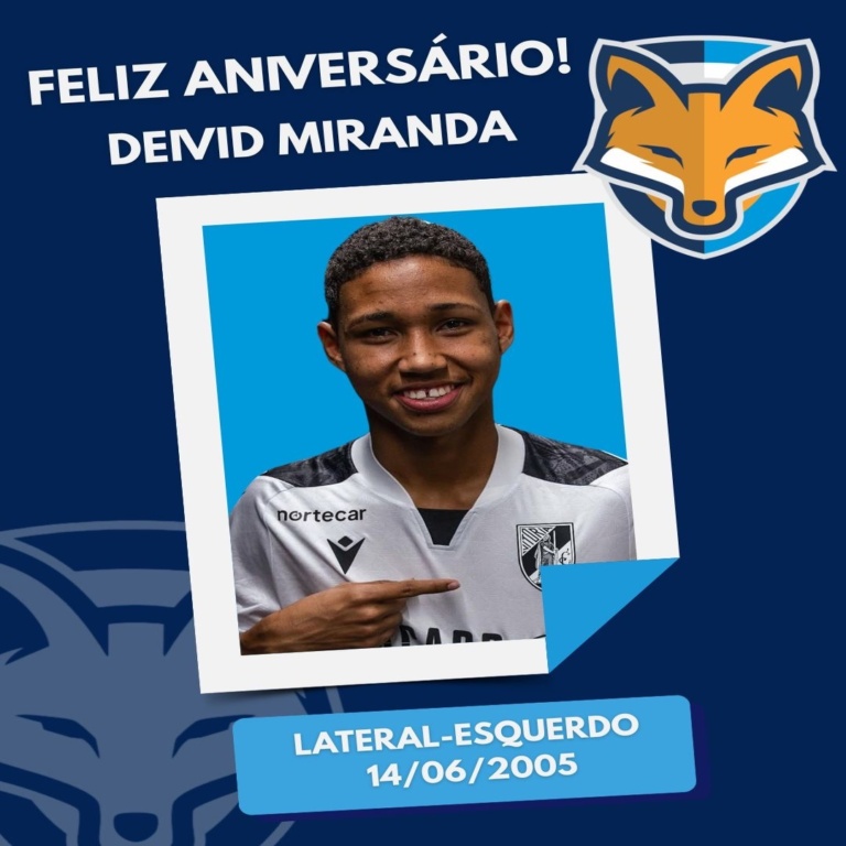 Grêmio Anápolis parabeniza o lateral-esquerdo Deivid Miranda pelo aniversário de 21 anos