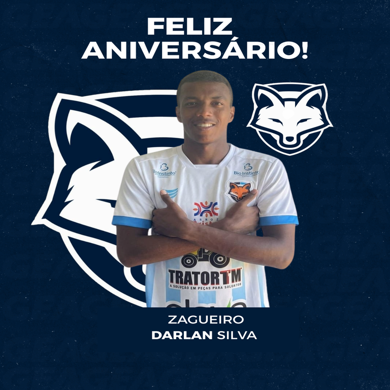 Grêmio Anápolis parabeniza o zagueiro Darlan Silva pelo aniversário de 23 anos