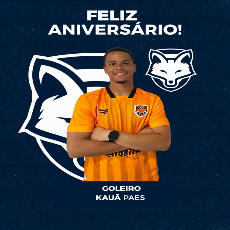 O goleiro Kauã Paes completa 20 anos nesta terça-feira (18)