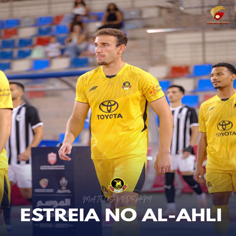 zagueiro Mateus Vedrani estreia como titular na Bahrain Premier League