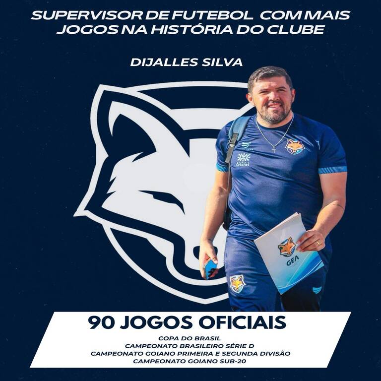 Dijalles Silva bate marca expressiva pelo GEA com 90 jogos oficiais