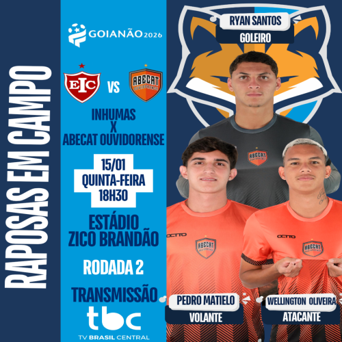 Três atletas do GEA, podem estrear no Goianão pelo Abecat Ouvidorense contra o Inhumas