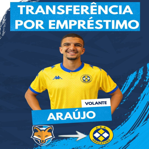 Grêmio Anápolis empresta volante Araújo ao Araçatuba/SP, para a sequência do Campeonato Paulista A4