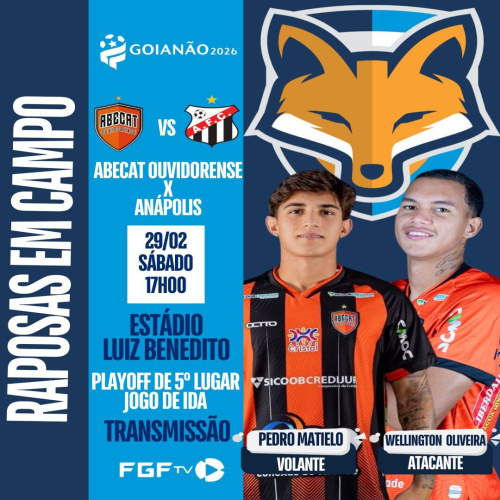 Wellington Oliveira e Pedro Matielo estão disponíveis pela Abecat pela volta dos playoffs de 5° lugar do Goianão