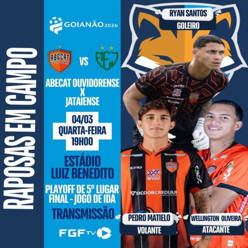 Três atletas do GEA estão disponíveis pelo Abecat que enfrenta a Jataiense pela final dos Playoffs de 5° lugar do Goianão