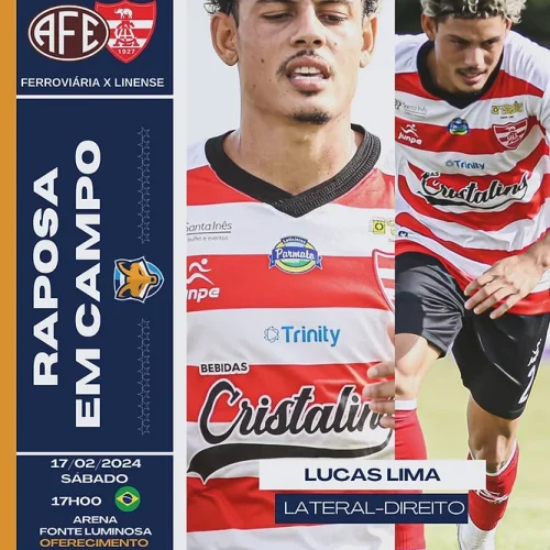 Lucas Lima pode ir a campo pelo Linense diante da Ferroviária