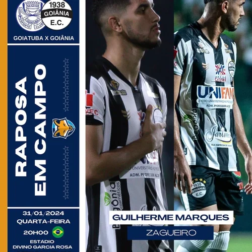 Guilherme Marques e Luan Santos podem jogar pela quinta rodada do Goianão