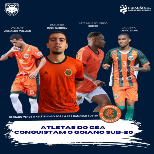 Emprestados pelo Grêmio Anápolis,quarteto conquista o título do goiano sub-20