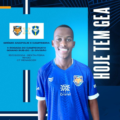 Grêmio Anápolis estreia na segunda divisão do Campeonato Goiano sub-20