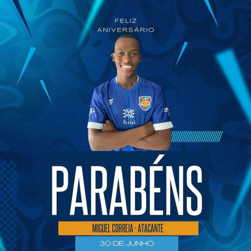 Grêmio Anápolis parabeniza o atacante Miguel Correia pelo aniversário de 20 anos