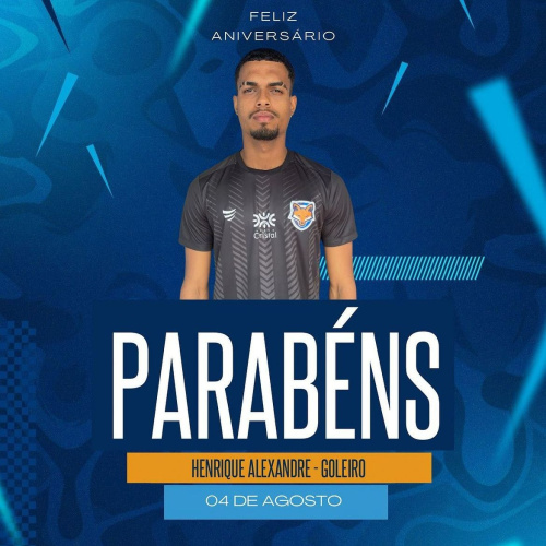 Grêmio Anápolis parabeniza o goleiro Henrique Alexandre pelo aniversário de 20 anos