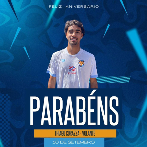 GEA parabeniza o volante Thiago Corazza pelo aniversário nesta terça-feira (10)