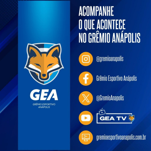 Saiba onde acompanhar as movimentações e o dia a dia do Grêmio Anápolis