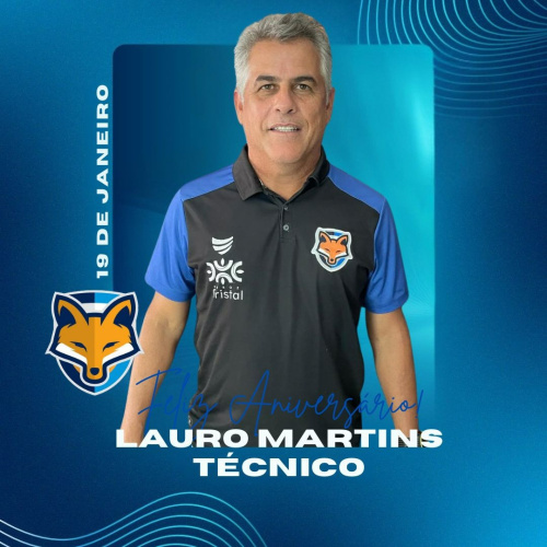 Grêmio Anápolis parabeniza o técnico Lauro Martins, pelo aniversário completado neste domingo (19)