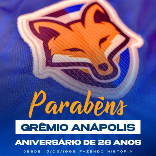 Grêmio Anápolis completa 26 anos de fundação, neste sábado (15); avante Raposa