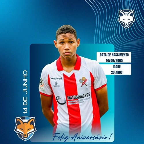 Grêmio Anápolis parabeniza o lateral-esquerdo Deivid Miranda pelo aniversário de 20 anos