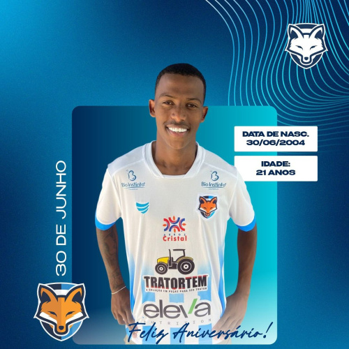 Grêmio Anápolis parabeniza o atacante Miguel Correia pelo aniversário de 21 anos