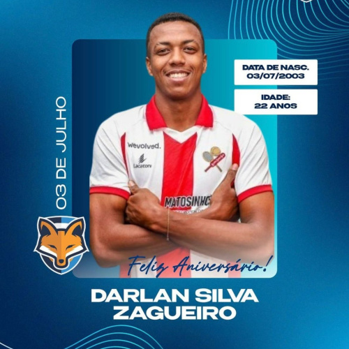 Grêmio Anápolis parabeniza o zagueiro Darlan Silva pelo aniversário de 22 anos