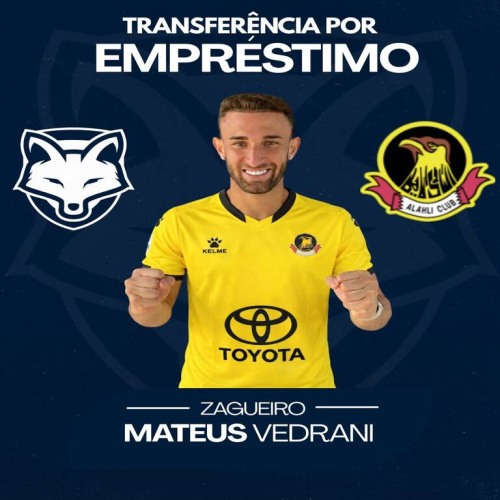 Mateus Vedrani é emprestado ao Al-Ahli,do Bahrein